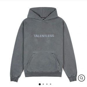 Talentless Mens/Womens Hoodie - Circle Logo Embroidered
